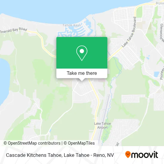 Cascade Kitchens Tahoe map
