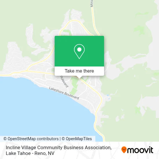 Incline Village Community Business Association map