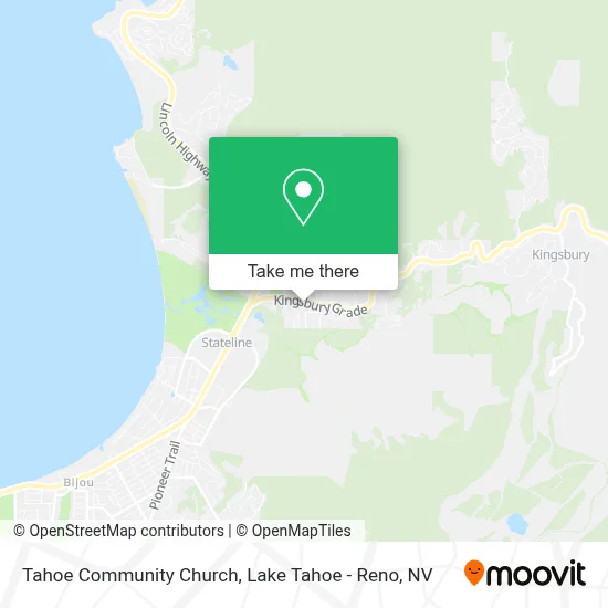 Tahoe Community Church map