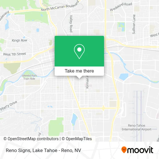 Reno Signs map