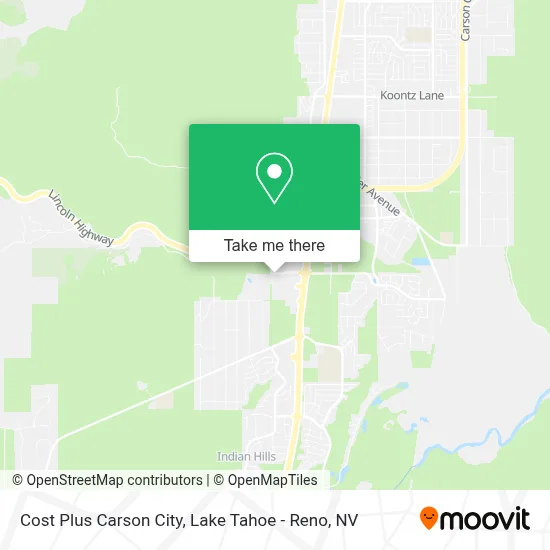 Cost Plus Carson City map