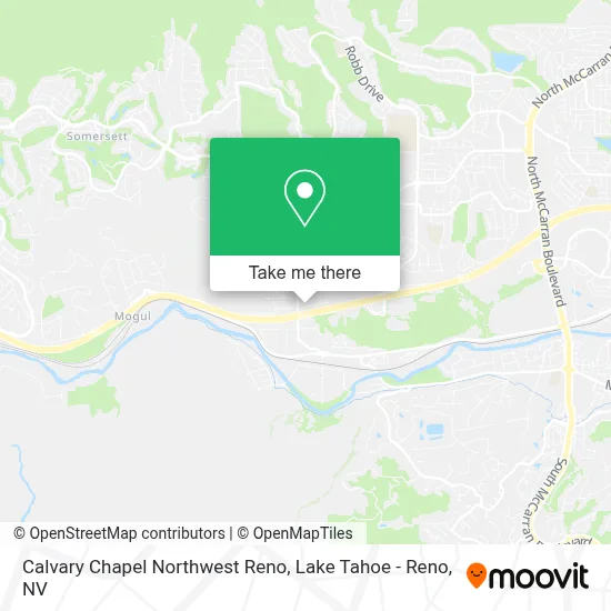 Calvary Chapel Northwest Reno map