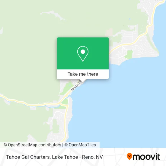 Tahoe Gal Charters map