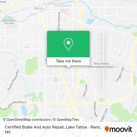 Certified Brake And Auto Repair map
