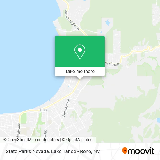 State Parks Nevada map