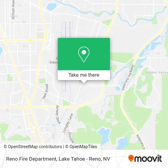 Reno Fire Department map