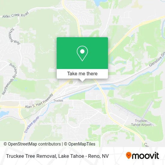 Truckee Tree Removal map