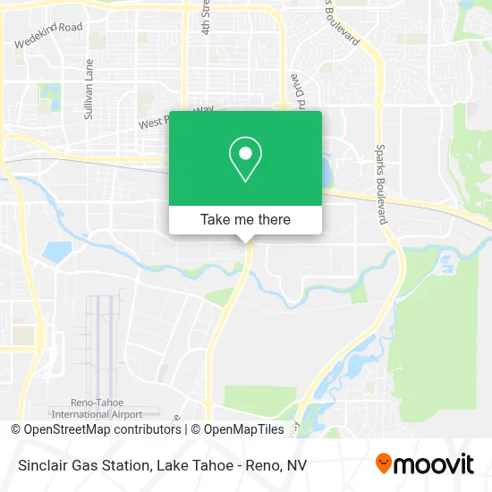Sinclair Gas Station map