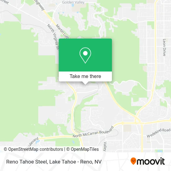 Reno Tahoe Steel map