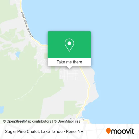 Sugar Pine Chalet map