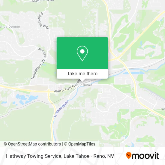 Hathway Towing Service map