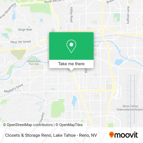 Closets & Storage Reno map
