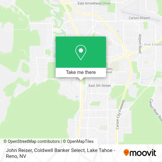 John Reiser, Coldwell Banker Select map