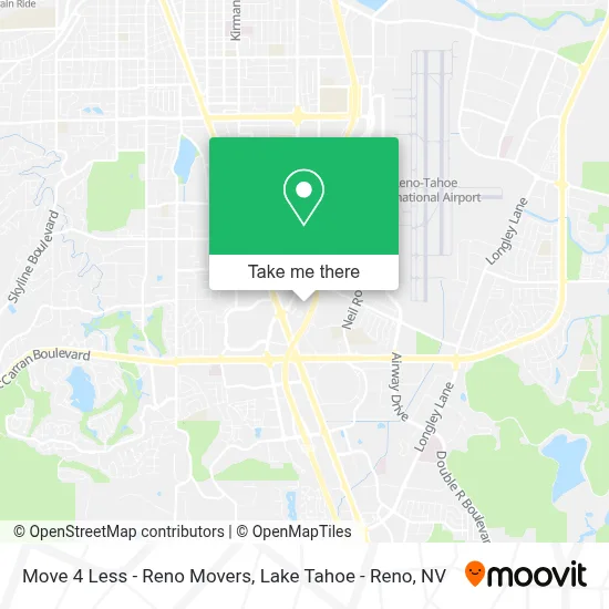 Move 4 Less - Reno Movers map