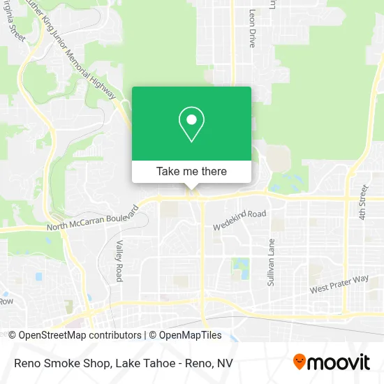 Reno Smoke Shop map