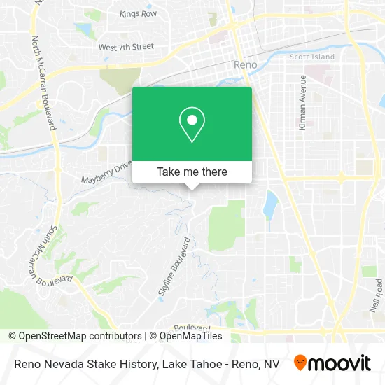 Reno Nevada Stake History map