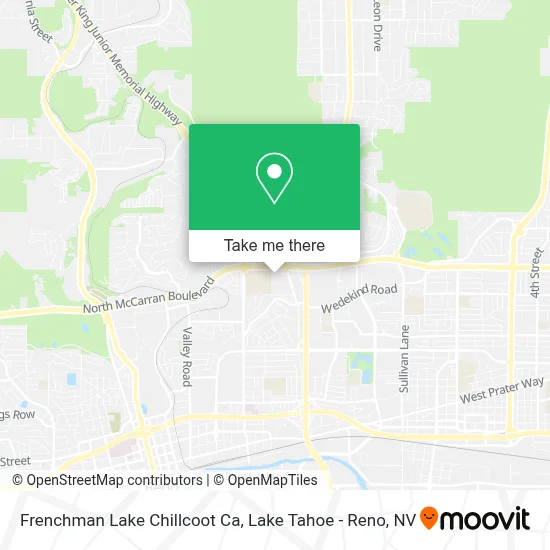 Frenchman Lake Chillcoot Ca map