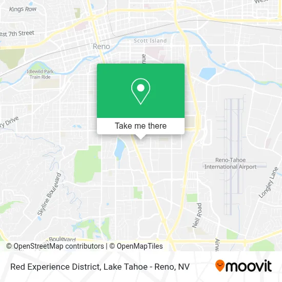 Red Experience District map