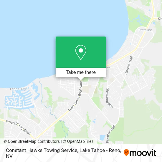 Constant Hawks Towing Service map