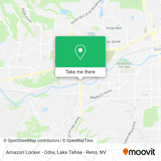 Amazon Locker - Odre map