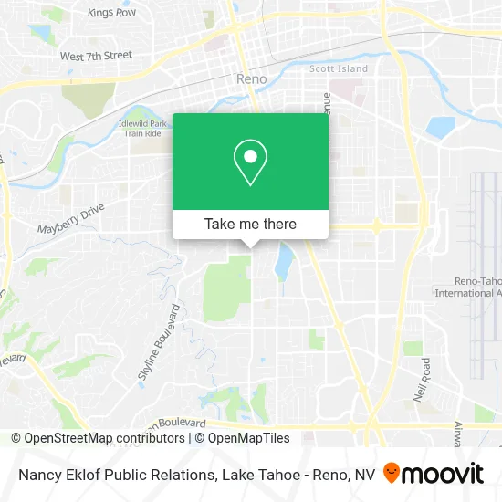 Nancy Eklof Public Relations map