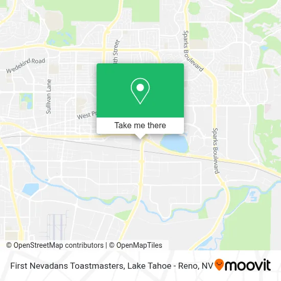 First Nevadans Toastmasters map