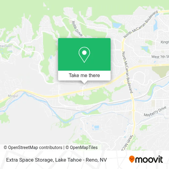 Extra Space Storage map