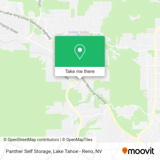 Panther Self Storage map