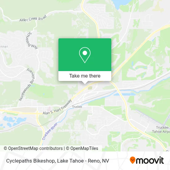 Cyclepaths Bikeshop map