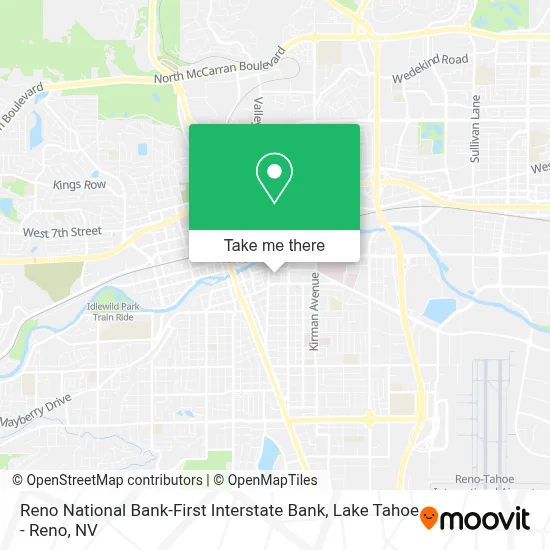 Reno National Bank-First Interstate Bank map