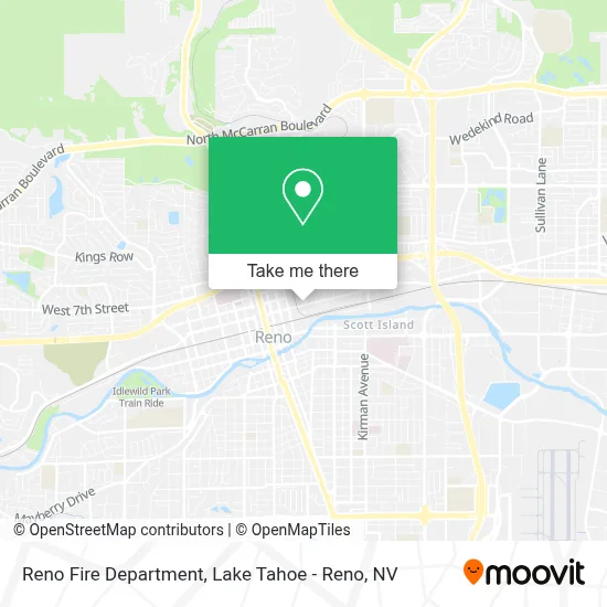 Reno Fire Department map