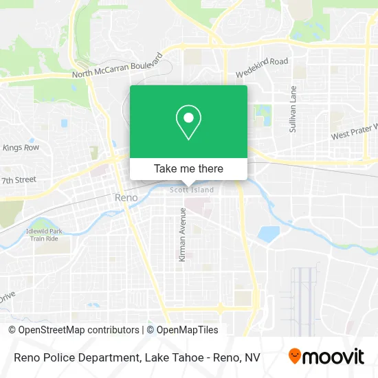 Reno Police Department map