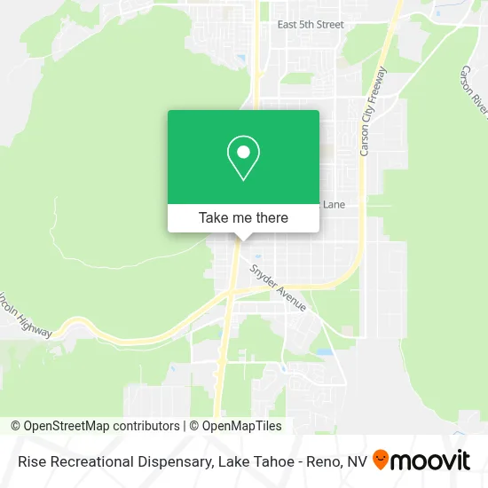 Rise Recreational Dispensary map