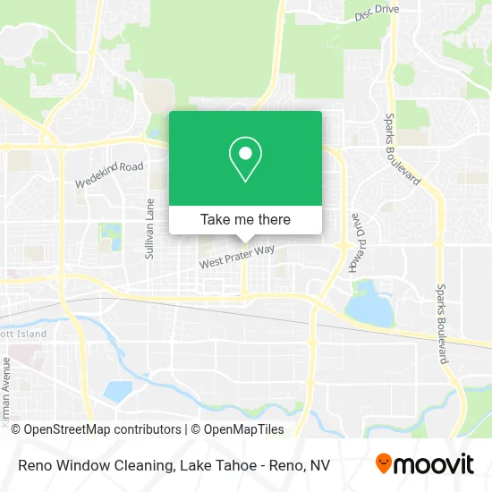 Reno Window Cleaning map