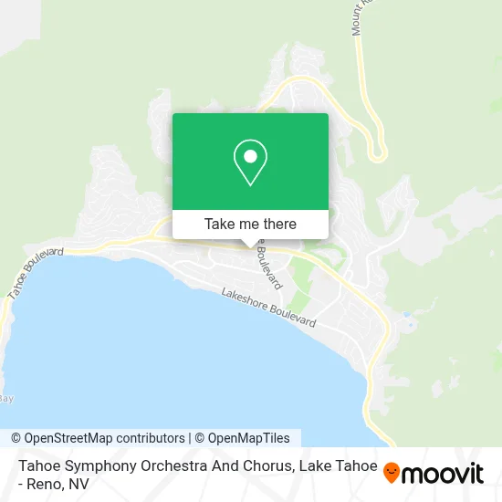 Tahoe Symphony Orchestra And Chorus map