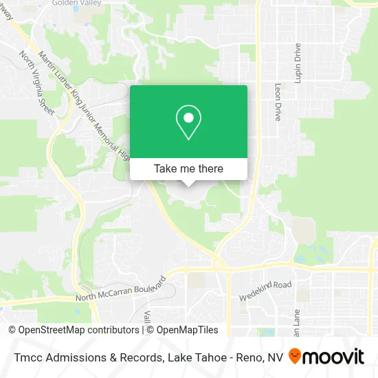 Tmcc Admissions & Records map
