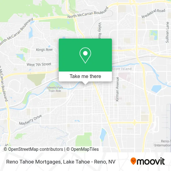 Reno Tahoe Mortgages map