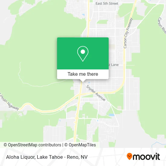 Aloha Liquor map