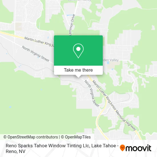 Reno Sparks Tahoe Window Tinting Llc map