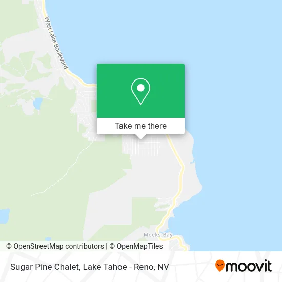 Sugar Pine Chalet map