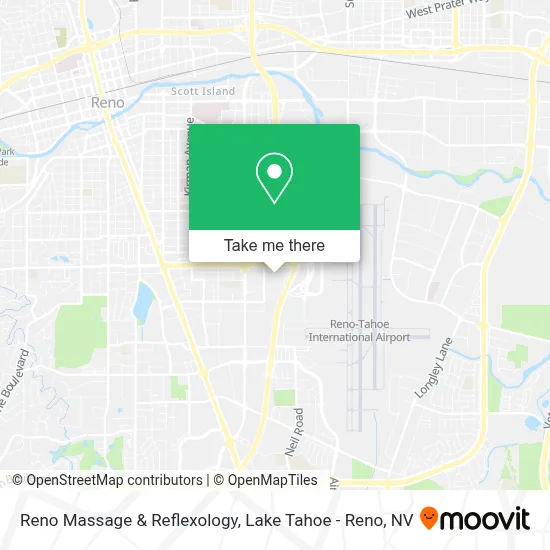 Reno Massage & Reflexology map