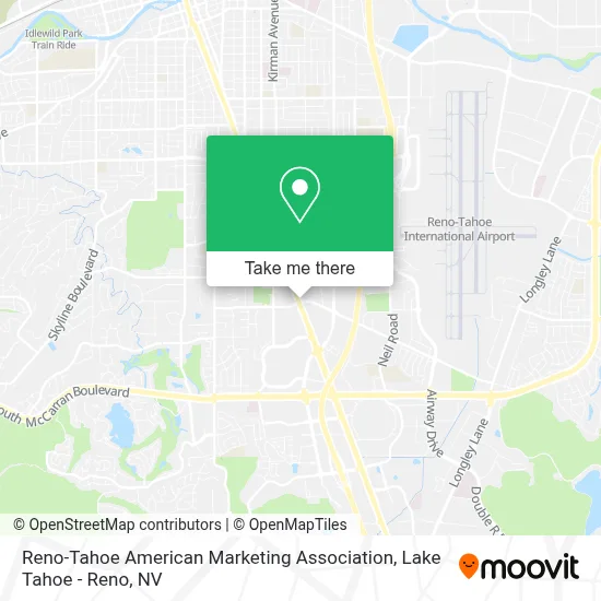 Reno-Tahoe American Marketing Association map