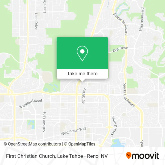 First Christian Church map