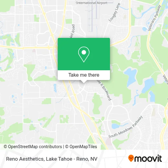 Reno Aesthetics map