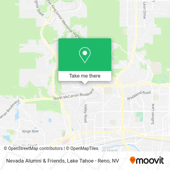 Nevada Alumni & Friends map