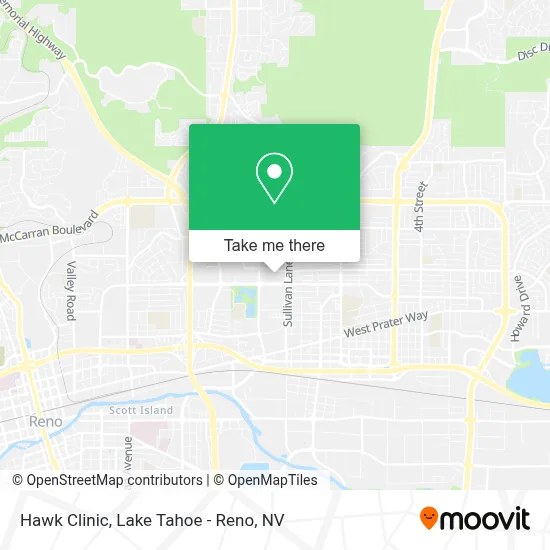Hawk Clinic map