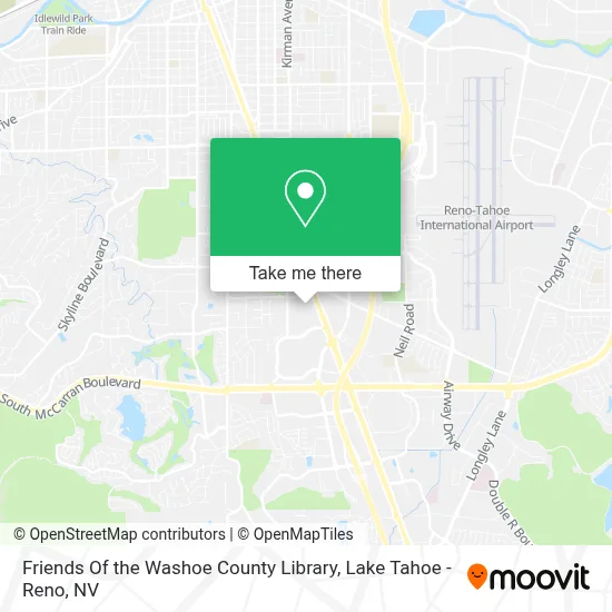 Friends Of the Washoe County Library map