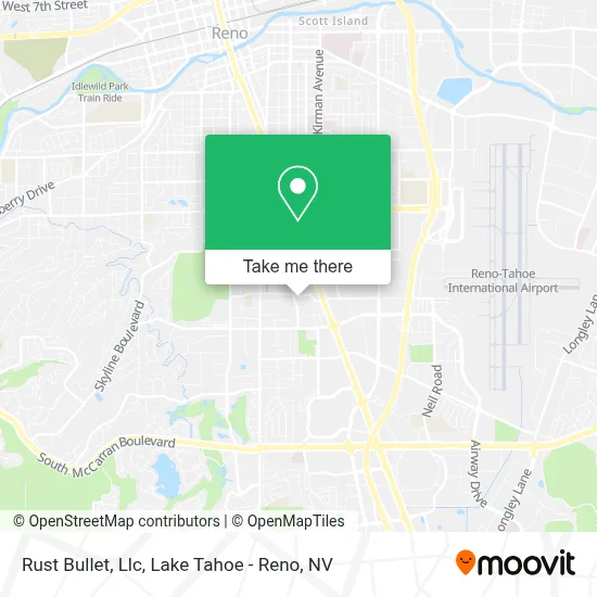 Rust Bullet, Llc map