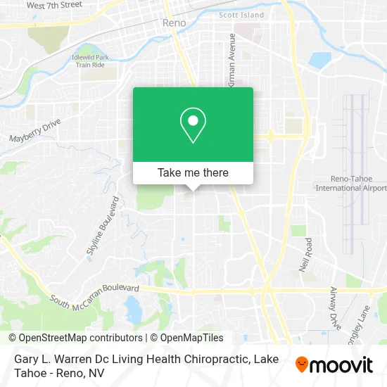 Gary L. Warren Dc Living Health Chiropractic map