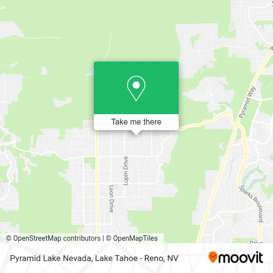Pyramid Lake Nevada map